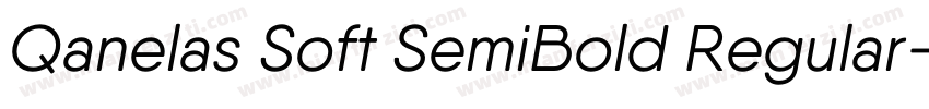 Qanelas Soft SemiBold Regular字体转换